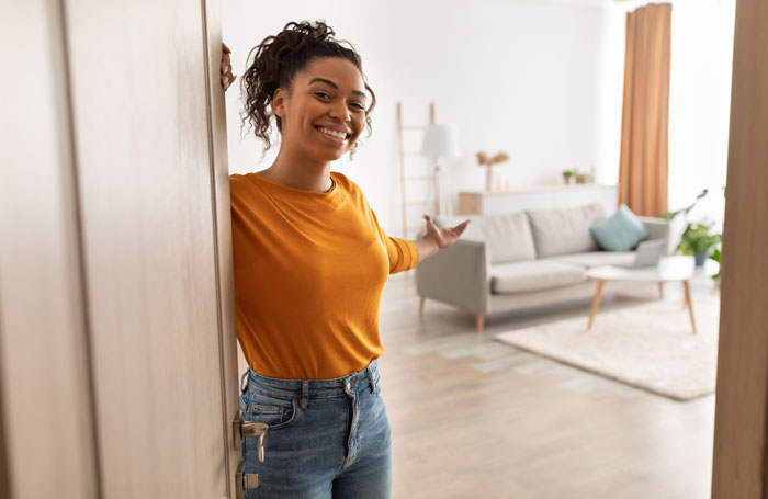 opening door to new home